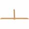 Ekena Millwork Eugene Smooth Timber Gable Bracket, Western Red Cedar, 72"W x 36"H x 1 1/2"D x 3 1/2"F, 12/12 Pitch GBW072X36X0204EUG00SWR - alternate 5